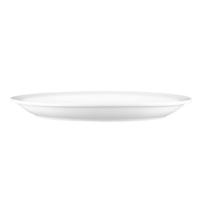 Browne Palm Porcelain White Oval Platter, 11.5 In -- 12 Per Case