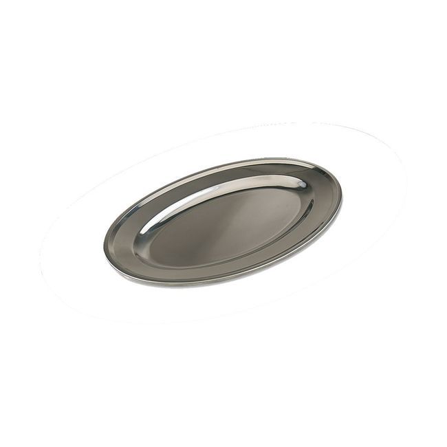 Browne Mirror Finish 18/0 Stainless Steel Oval Platter, 10 X 7 In