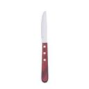 Stainless Steel Rounded Blade Pakkawood Handle Steak Knife