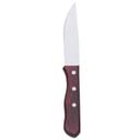 Stainless Steel Pointed Blade Pakkawood Handle Steak Knife