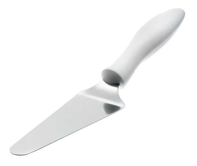 Browne Nylon White Handle Deluxe Pie Cake Server, 2 X 5 In