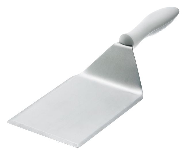 Large Beveled Blade Turner with White Handle