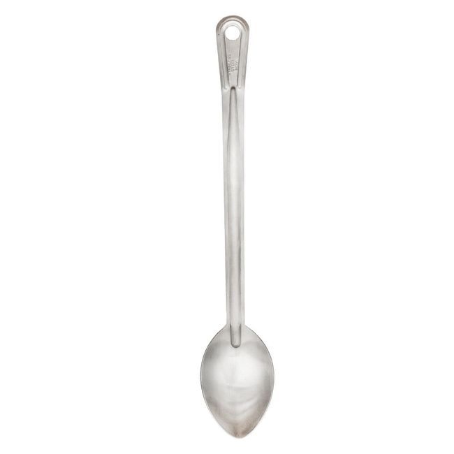 Browne Stainless Steel Heavy Duty Renaissance Curved Solid Basting Spoon, 15 In