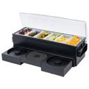 6 Compartments All in One Bar Caddy