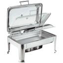 Full Size Symphony Rectangular Chafer with Glass Cover