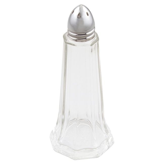Glass Tower Shaped Salt and Pepper Shaker