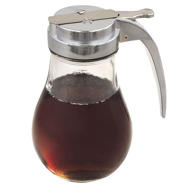 Browne Glass Syrup Dispenser, 14 Oz Capacity -- 24 Per Case