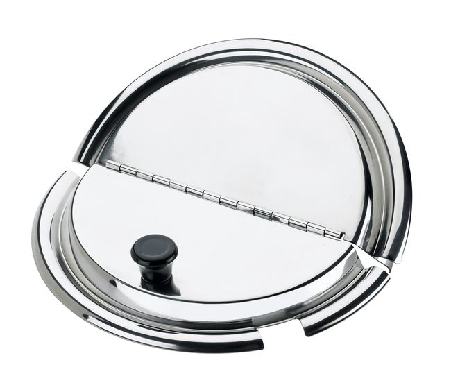 Stainless Steel Hinged and Notched Cover for 11 qt Vegetable Inset