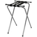 Powder Coated Deluxe Tray Stand with Double Bar and 3 Straps