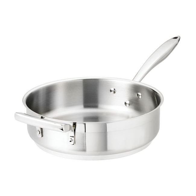Thermalloy Stainless Steel Saute Pan with Helper Handle