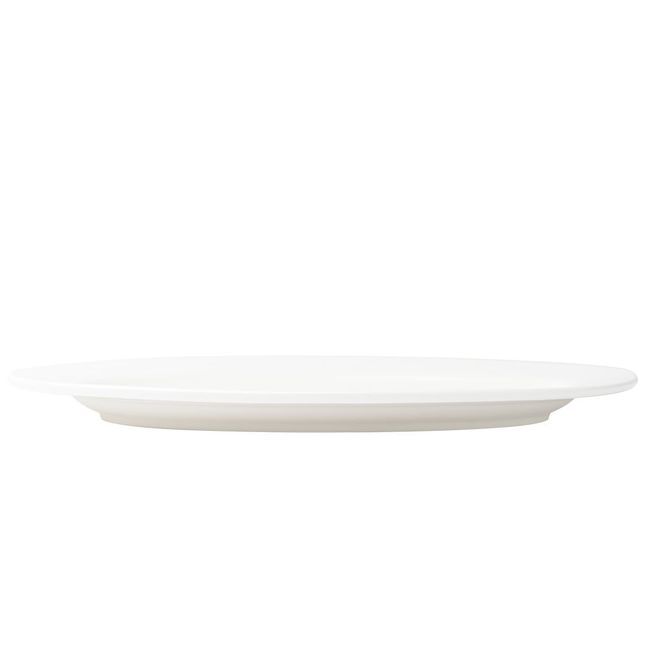 Browne Foundation Porcelain Oval Wide Rim Plate, 11.75 X 8.5 In -- 12 Per Case