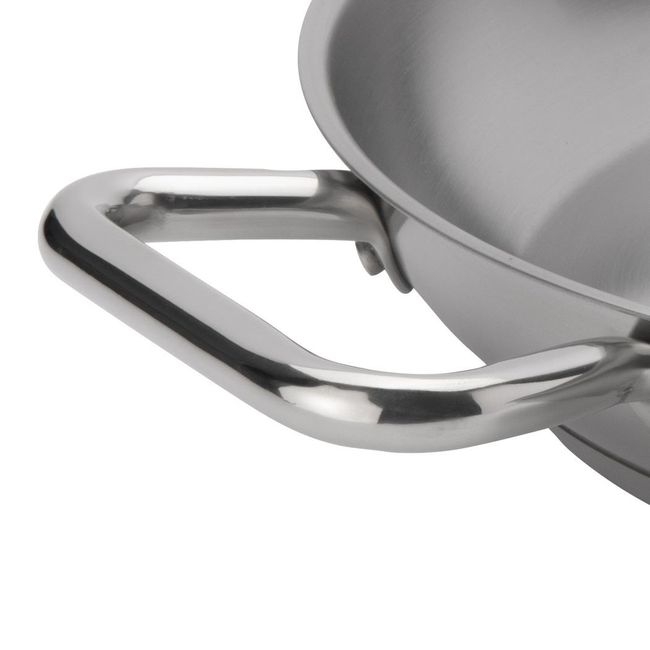 Elements Stainless Steel Fry Pan with Helper Handle