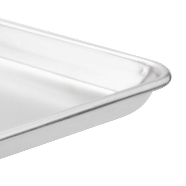 Browne Thermalloy Aluminum 0.8 Mm Gauge Two Third Size Bun Pan, 15 X 21 In