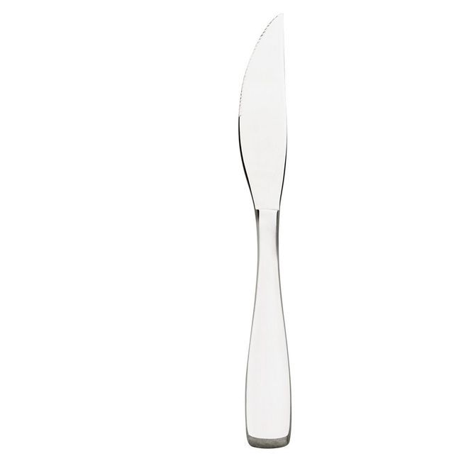 Browne Modena 13/0 Stainless Steel Satin Finish Serrated Steak Knife, 9.3 In -- 12 Per Case