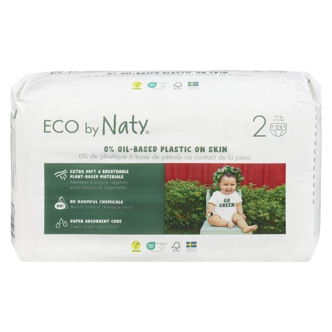 Size 2 Baby Diapers for 6 to 13 Pound Babies