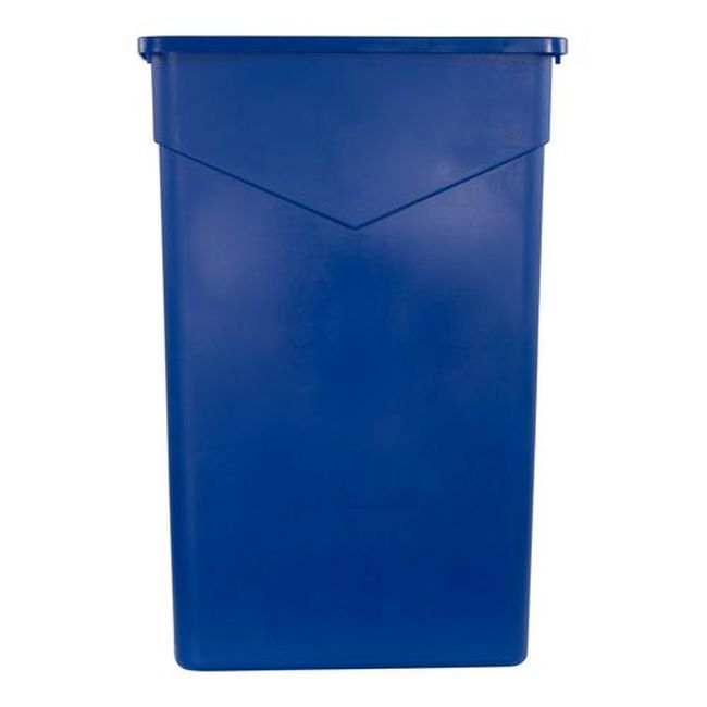 Carlisle 34202314 Trimline Blue Polyethylene Rectangle Waste Container, 23 Gal Capacity
