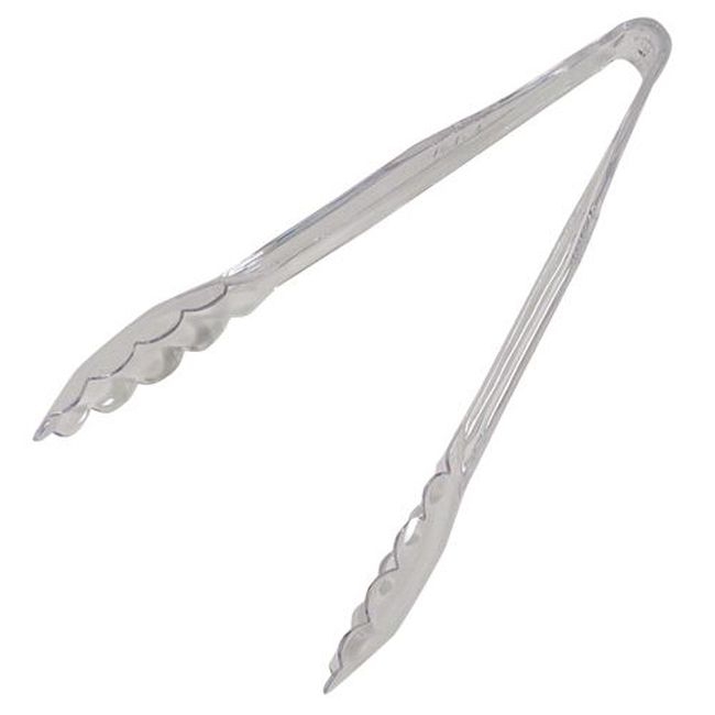 410907 Carly Polycarbonate Clear Utility Tong, 8.75 in