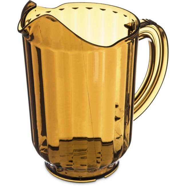 554013 Versapour Polycarbonate Amber Pitcher, 60 oz Capacity