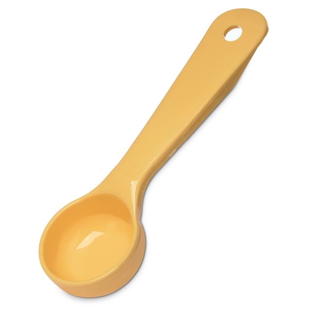 492104 Measure Miser Yellow Solid Short Handle Portion Control Ladle, 1 oz Capacity