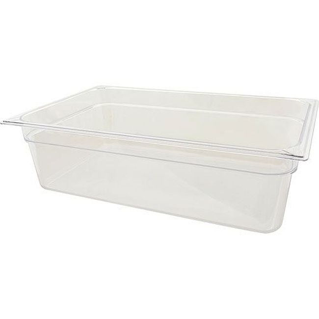 10202B07 Storplus Clear Polycarbonate Full Size Food Pan, 6 in Deep