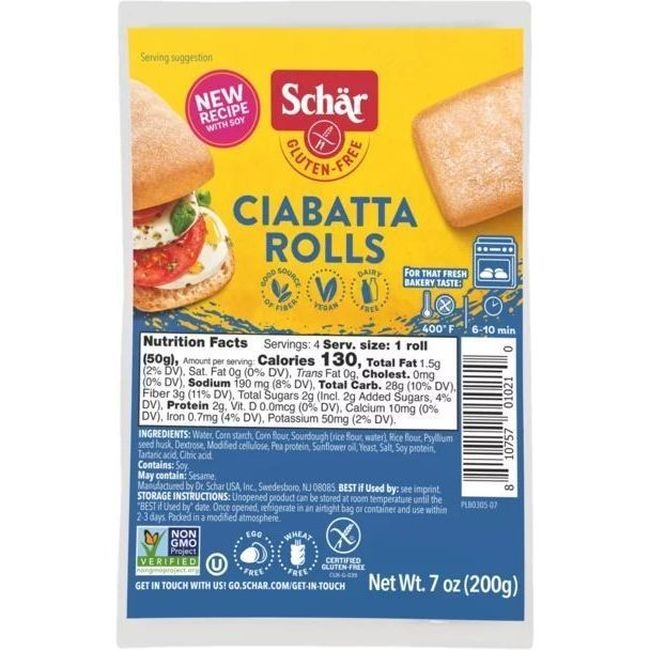 Gluten-Free Ciabatta Rolls