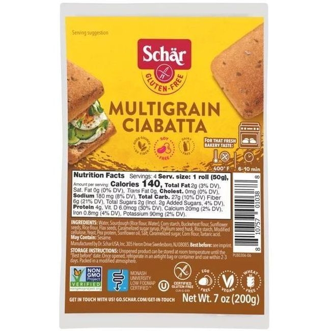 Gluten-Free Multigrain Ciabatta