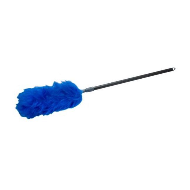 Carlisle 4573300 Flo-pac White Telescopic 100 Percent Lambs Wool Duster, 30 To 42 In Length