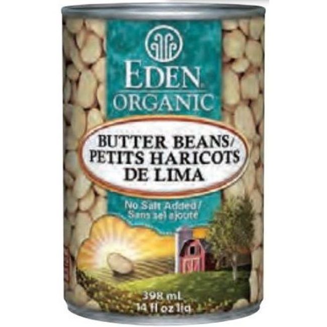 Eden Organic Butter Beans, 398 Ml -- 12 Per Case
