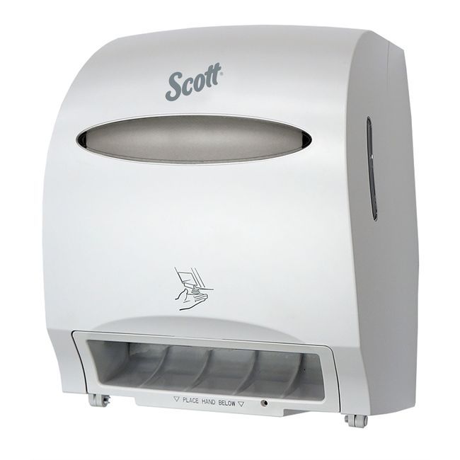 Scott Essential Electronic Hard Roll Paper Towel Dispenser, 12.7 X 15.76 X 9.57 In