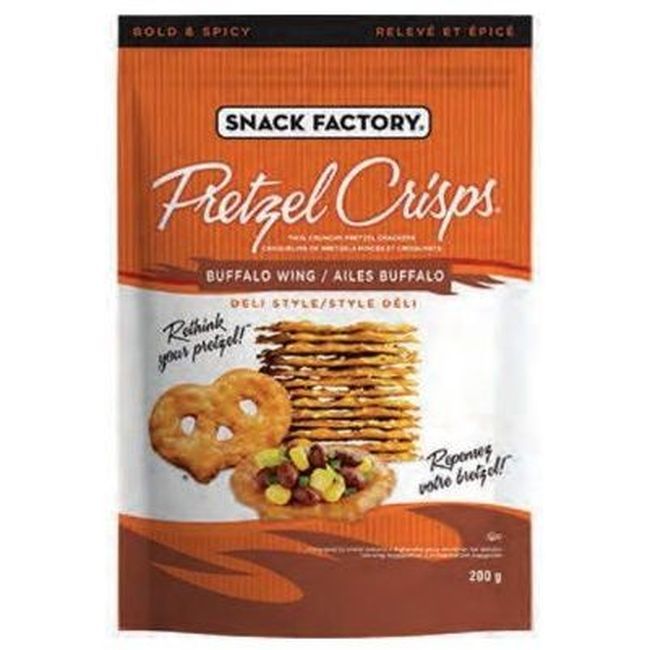 Snack Factory Buffalo Wing Pretzel Crisps, 200 G -- 12 Per Case