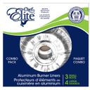 Aluminum 4 Large Plus 3 Small Burner Liner