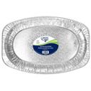 Oval Aluminum Platter with Design