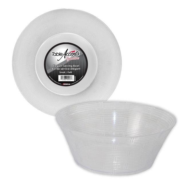 Signature Small Plastic Elegant Serving Bowl