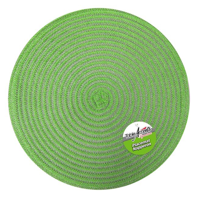 Signature Green Round Placemat