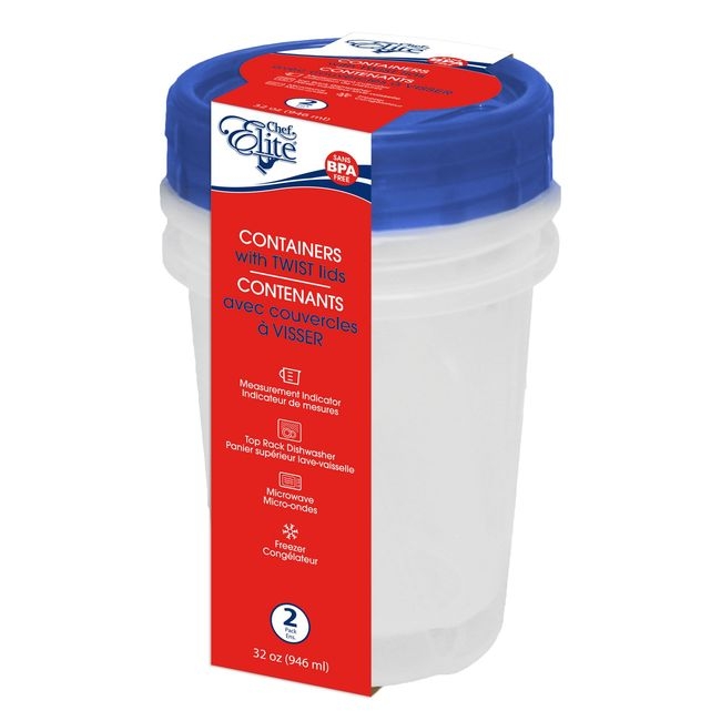 32 oz Container with Twist Lid