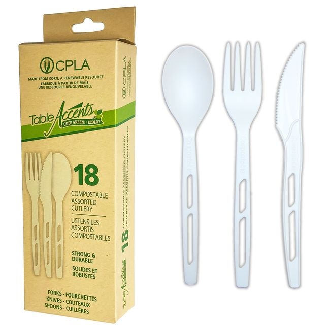 Strong and Durable Compostable Assorted Cutlery
