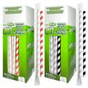 7mm Dia 4 Layers Assorted Colours Wrapped Paper Straws