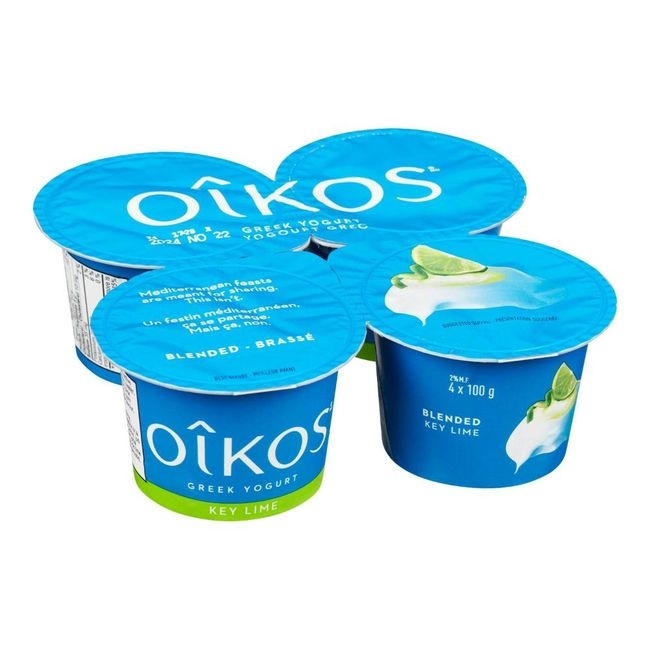 2 Percent Milk Fat 100 g Lime Greek Yogurt