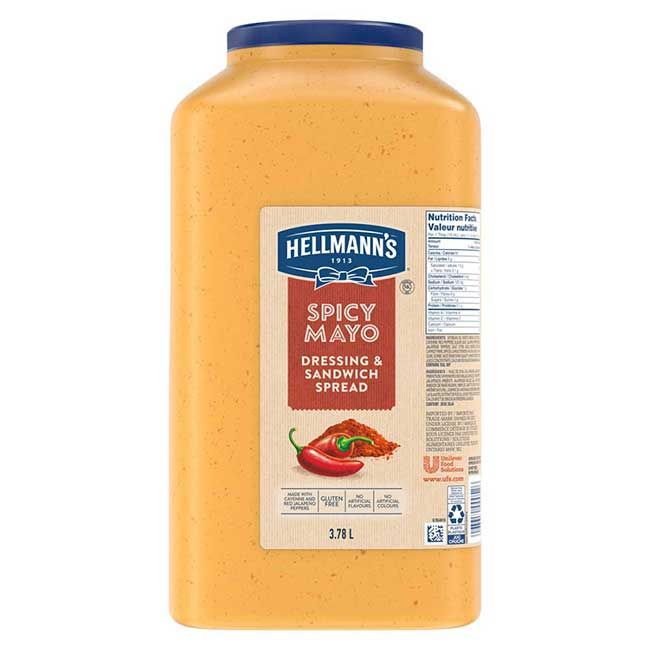 Hellmann's Spicy Mayonnaise, 3.78 L -- 2 Per Case