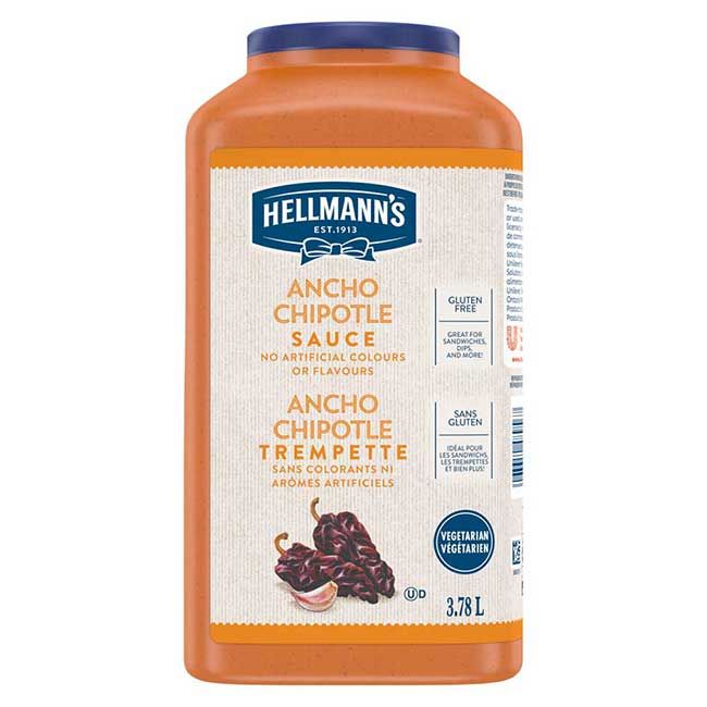Hellmann's Gluten Free Pepper Ancho Chipotle Sauce, 3.78 L -- 2 Per Case