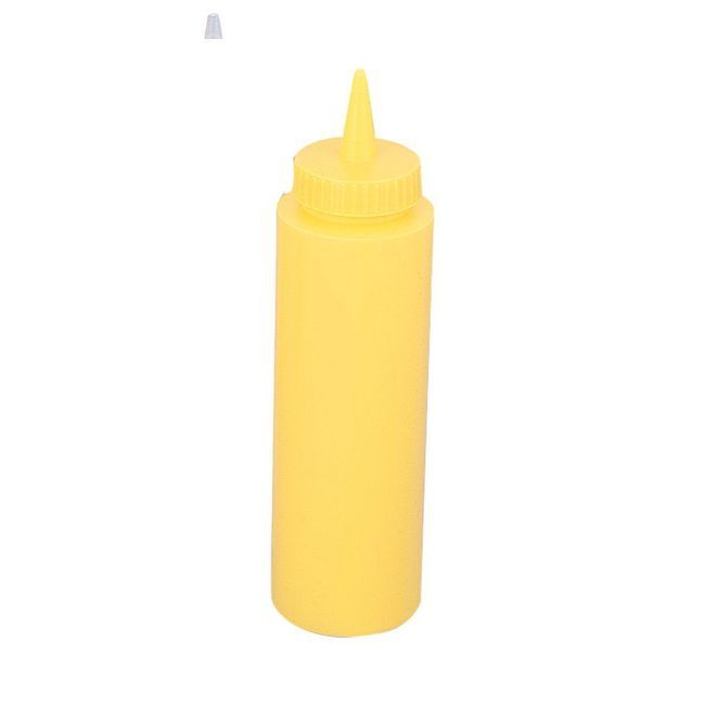 Browne Polyethylene Yellow 8 Oz Squeeze Dispenser, Set Of 6