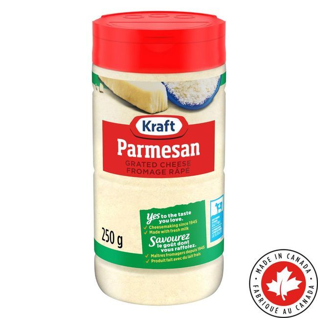 Kraft Shredded Parmesan Cheese, 250 G -- 12 Per Case