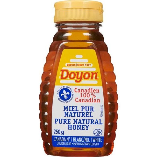 Doyon Pure Natural Honey - Plastic Bottle, 250 G -- 12 Per Case