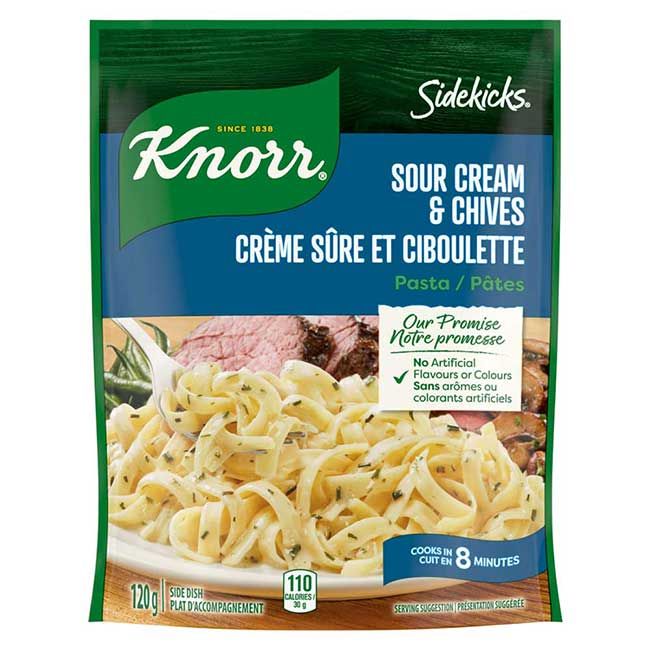 Knorr Sidekicks Sour Cream/chive Pasta, 120 G -- 8 Per Case