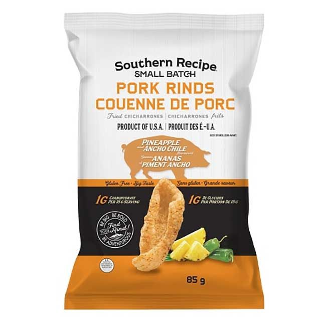 Southern Recipe Pineapple Ancho Chile Pork Rinds, 85 G -- 15 Per Case