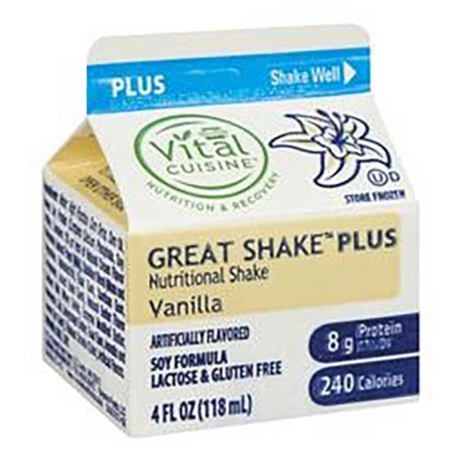 Great Shake Plus Vanilla Soy Nutritional Shake, 50 Count
