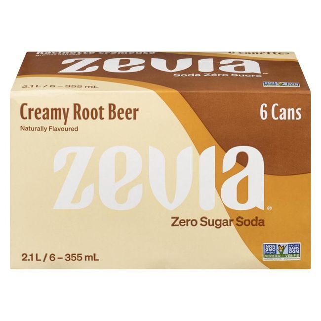 Zevia Creamy Root Beer Zero-sugar Soda, 355 Ml -- 24 Per Case
