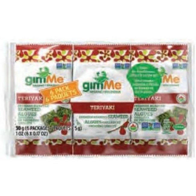 Gimme 5 G Organic Teriyaki Roasted Seaweed Snacks, 6 Count -- 8 Per Case