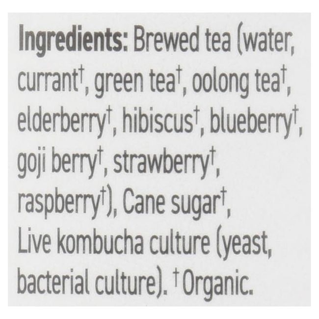 Organic Superberry Kombucha