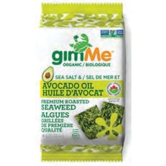 Gimme Organic Sea Salt And Avocado Oil Roasted Seaweed Snacks, 9 G -- 12 Per Case